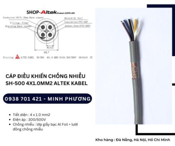 Dây cáp điều khiển chống nhiễu SH-500 4x1.0mm2 Đà Nẵng, Hồ Chí Minh, Hà Nội