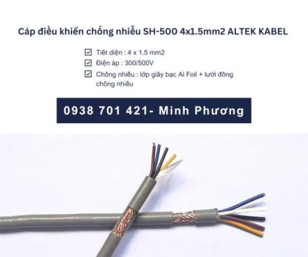 Cáp tín hiệu chống nhiễu sh-500 4x1.5mm2 Altek Kabel giao ngay Đà Nẵng, Huế