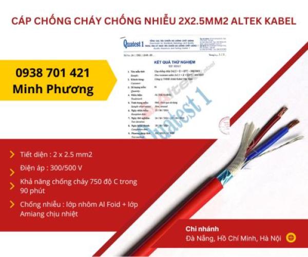 Cáp chống cháy chống nhiễu 2x2.5mm2 Altek Kabel sẵn kho Đà Nẵng, Hồ Chí Minh, Hà Nội Cáp chống cháy chống nhiễu 2x2.5mm2 Altek Kabel sẵn kho Đà Nẵng, Hồ Chí Minh, Hà Nội
