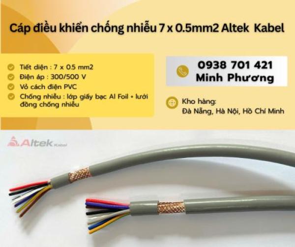 Cáp điều khiển chống nhiễu 7x0.5mm2 – Giải pháp truyền tín hiệu ổn định cho hệ thống công nghiệp Cáp điều khiển chống nhiễu 7x0.5mm2 – Giải pháp truyền tín hiệu ổn định cho hệ thống công nghiệp