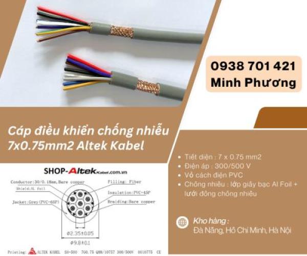 Cáp điều khiển chống nhiễu 7x0.75mm² Altek Kabel - Ứng dụng & báo giá mới nhất