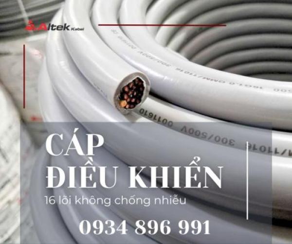 Cáp điều khiển 16x0.5mm2 Altek Kabel – có lưới chống nhiễu