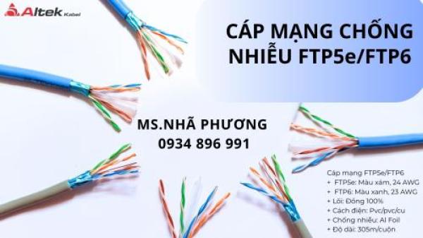 CÁP MẠNG ALTEK KABEL FTP5e 23AWG ĐÀ NẴNG, HÀ NỘI, HCM. CÁP MẠNG ALTEK KABEL FTP5e 23AWG ĐÀ NẴNG, HÀ NỘI, HCM.
