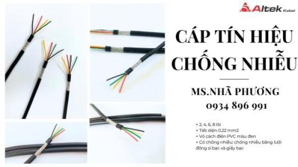 CÁP TÍN HIỆU CHỐNG NHIỄU ALTEK KABEL 2/4/6/8 LÕI 0.22 MM2 CÁP TÍN HIỆU CHỐNG NHIỄU ALTEK KABEL 2/4/6/8 LÕI 0.22 MM2