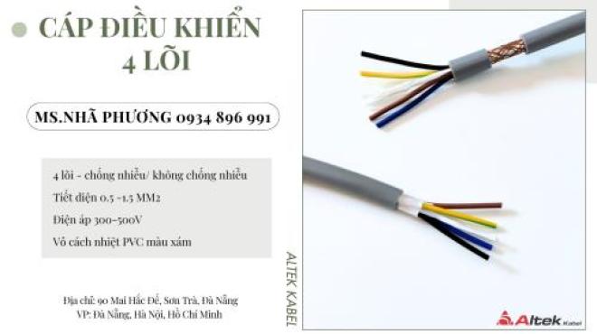 CÁP TÍN HIỆU CHỐNG NHIỄU ALTEK KABEL 4 LÕI 0.5MM2