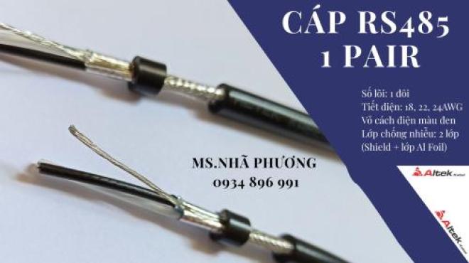 CÁP TRUYỀN THÔNG RS485 1 PAIR 24 AWG ATEK KABEL CÁP TRUYỀN THÔNG RS485 1 PAIR 24 AWG ATEK KABEL