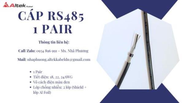 CÁP TRUYỀN THÔNG RS485 1 PAIR 24 AWG ATEK KABEL CÁP TRUYỀN THÔNG RS485 1 PAIR 24 AWG ATEK KABEL