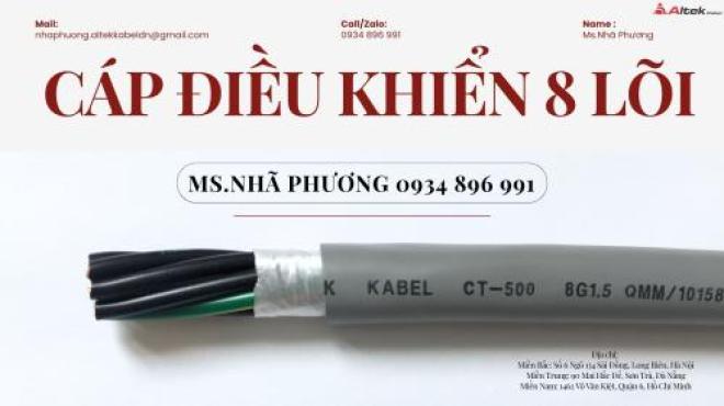 Cáp Điều Khiển 8 Lõi Altek Kabel Đà Nẵng – Hà Nội – Hồ Chí Minh