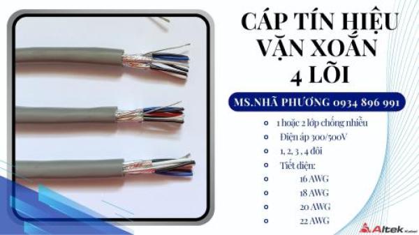 CÁP TÍN HIỆU VẶN XOẮN 18 AWG 4 LÕI ALTEK KABEL ĐÀ NẴNG – HUẾ - QUẢNG TRỊ