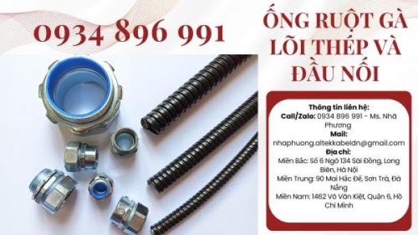Ống Ruột Gà Kẽm Bọc Nhựa & Đầu Nối Hà Nội, Hcm