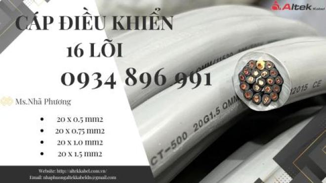 Cáp Tín Hiệu 20X 1.0 mm2 Dùng Trong Hệ Thống Điều Khiển Hải Phòng