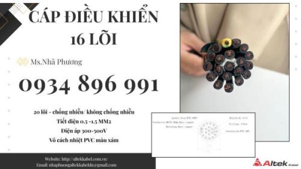 Cáp Tín Hiệu 20X 1.0 mm2 Dùng Trong Hệ Thống Điều Khiển Hải Phòng