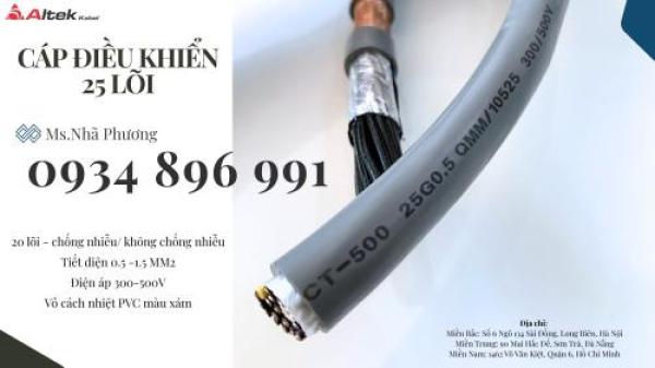 Cáp Tín Hiệu 25X 1.0 mm2 Dùng Trong Hệ Thống Điều Khiển Hải Phòng, Hà Nội Cáp Tín Hiệu 25X 1.0 mm2 Dùng Trong Hệ Thống Điều Khiển Hải Phòng, Hà Nội