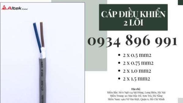 CÁP ĐIỀU KHIỂN 2 X 0.5 SH-500 HUẾ, QUẢNG TRỊ, QUẢNG BÌNH