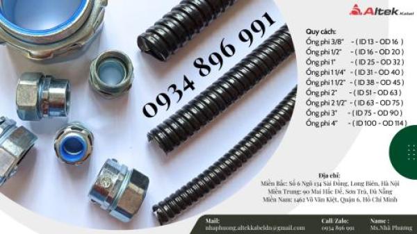 Ống Ruột Gà Lõi Thép Bọc Nhựa Và Đầu Nối Gia Lai, Đăk Lăk, Kon Tum