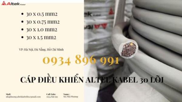 Cáp Điều Khiển 30X 1.0 mm2 có sẵn Hà Tĩnh, Thanh Hóa, Nghệ An