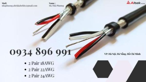 Cáp Tín Hiệu Rs485 2 Pair 24 Awg Khánh Hòa, Gia Lai, Phú Yên