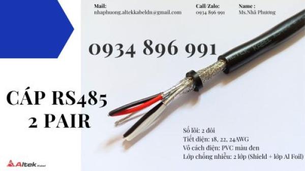 Cáp Tín Hiệu Rs485 2 Pair 24 Awg Khánh Hòa, Gia Lai, Phú Yên