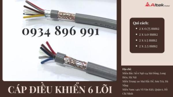 Cáp Tín Hiệu Altek Kabel 6 Lõi 0.75mm2 Đà Nẵng, Quảng Trị, Huế Cáp Tín Hiệu Altek Kabel 6 Lõi 0.75mm2 Đà Nẵng, Quảng Trị, Huế