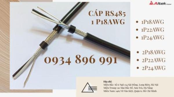 CÁP TÍN HIỆU RS485 1 PAIR 22 AWG KHÁNH HÒA, BÌNH ĐỊNH, GIA LAI
