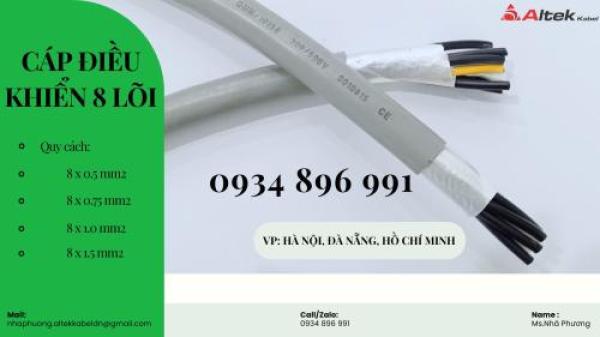 Cáp Tín Hiệu 8X 1.0 Mm2 Không Chống Nhiễu Bình Định, Khánh Hòa, Gia Lai Cáp Tín Hiệu 8X 1.0 Mm2 Không Chống Nhiễu Bình Định, Khánh Hòa, Gia Lai
