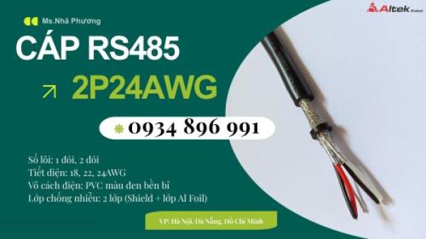 CÁP TÍN HIỆU RS485 2 PAIR 24 AWG QUẢNG NAM, QUẢNG NGÃI, QUẢNG BÌNH.