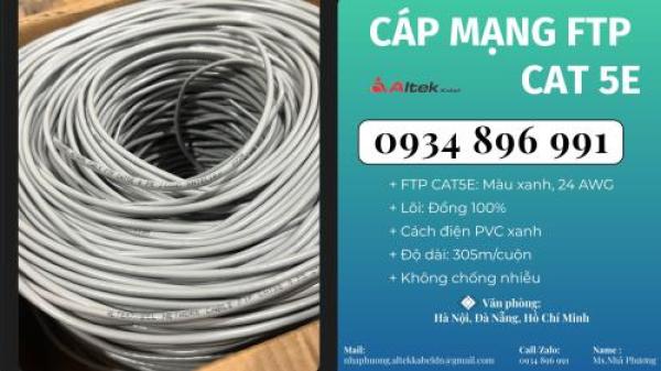 Cáp Mạng Ftp5e Chống Nhiễu Tại Hồ Chí Minh, Cần Thơ, Long An