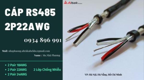 CÁP TÍN HIỆU RS485 2 PAIR 18 AWG CẦN THƠ, LONG AN, VŨNG TÀU