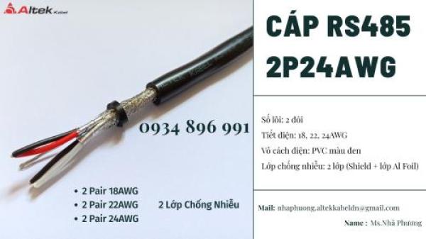 CÁP TÍN HIỆU RS485 2 PAIR 18 AWG CẦN THƠ, LONG AN, VŨNG TÀU