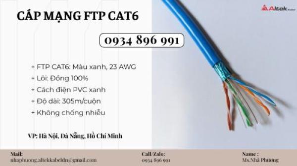 Cáp Mạng Ftp Cat 6 – 23awg Tại Đà Nẵng, Huế, Quảng Trị