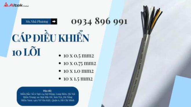 Cáp Điều Khiển 10x1.0 Cần Thơ, Long An, Bình Dương