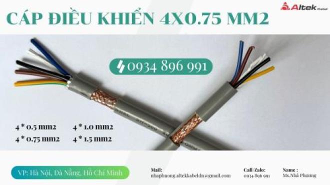 Cáp Điều Khiển 4x0.75 mm² Sẵn Đà Nẵng, Hồ Chí Minh, Hà Nội