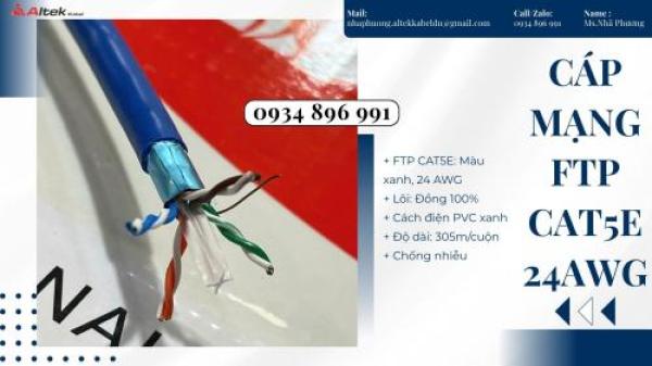 Cáp Mạng Cat 5e – 24AWG Có Sẵn Quảng Nam, Quảng Bình, Quảng Trị