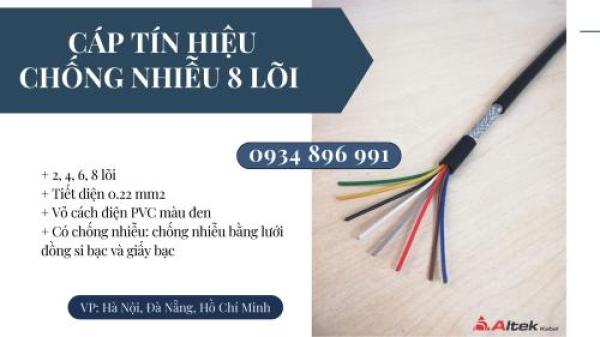 Cáp Tín Hiệu Chống Nhiễu 8X0.22 Đà Nẵng, Huế, Quảng Trị. Cáp Tín Hiệu Chống Nhiễu 8X0.22 Đà Nẵng, Huế, Quảng Trị.