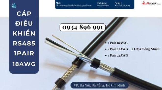 Cáp Truyền Thông Rs485 1 Pair 18 Awg Đà Nẵng, Huế, Quảng Trị