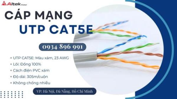 Cáp Mạng Utp Cat 5e – 24awg 4 Pair Thanh Hóa, Nghệ An, Hà Tĩnh