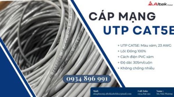 Cáp Mạng Utp Cat 5e – 24awg 4 Pair Thanh Hóa, Nghệ An, Hà Tĩnh