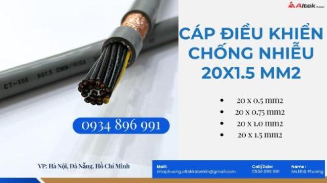Phân Phối Cáp Tín Hiệu 20X 1.0 mm2 Tại Quy Nhơn, Khánh Hòa, Gia Lai
