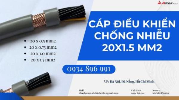 Phân Phối Cáp Tín Hiệu 20X 1.0 mm2 Tại Quy Nhơn, Khánh Hòa, Gia Lai