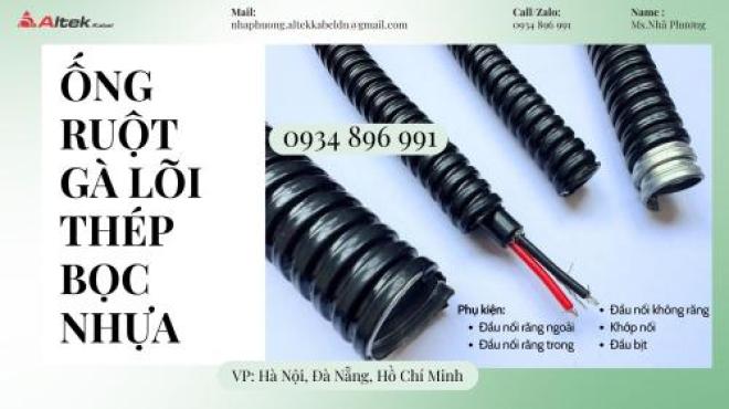 Ống Ruột Gà Và Đầu Nối Phi 32 Có Sẵn Khánh Hòa, Bình Định, Gia Lai