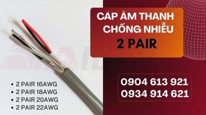 Cáp tín hiệu âm thanh xoắn chống nhiễu 1 pair 16AWG/18AWG/20AWG/22AWG Altek Kabel Cáp tín hiệu âm thanh xoắn chống nhiễu 1 pair 16AWG/18AWG/20AWG/22AWG Altek Kabel