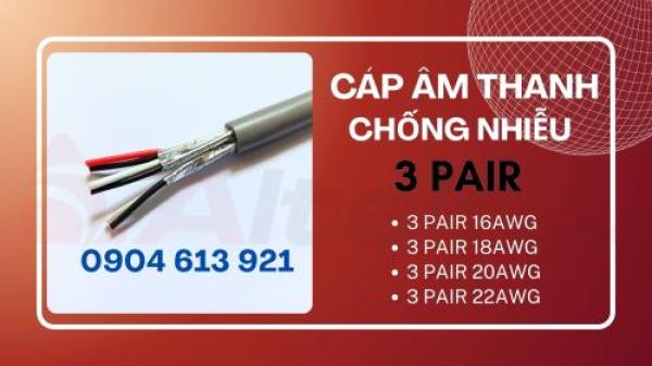 Cáp tín hiệu âm thanh xoắn chống nhiễu 1 pair 16AWG/18AWG/20AWG/22AWG Altek Kabel Cáp tín hiệu âm thanh xoắn chống nhiễu 1 pair 16AWG/18AWG/20AWG/22AWG Altek Kabel