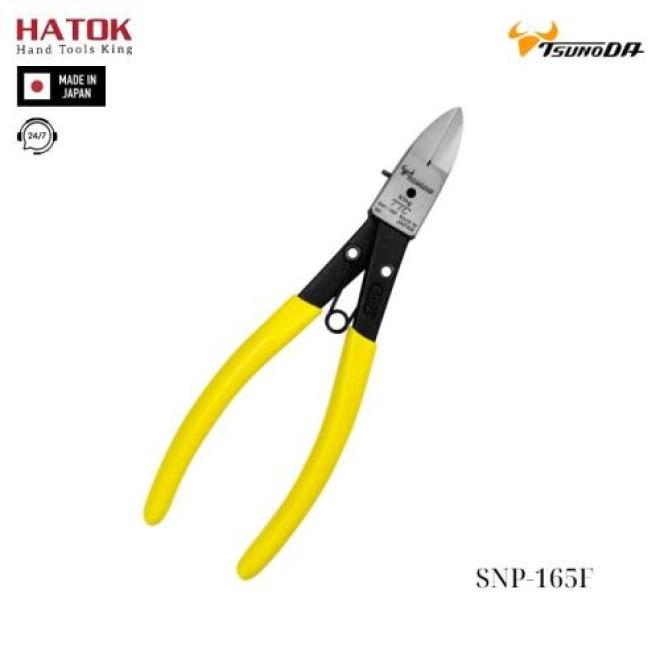 Kìm cắt nhựa lưỡi phẳng Tsunoda SNP-165F Nhật Bản